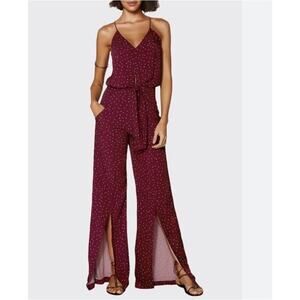 Vix Simwear Lola Nora Belted Polka Dot Wide Leg Jumper Size Medium